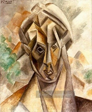  picasso - Tete Woman 1909 kubist Pablo Picasso